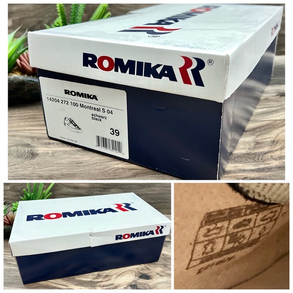 NIB Romika Montreal S 04 Black Leather Platform Low Top Sneaker 39 8-8.5 - Picture 11 of 12